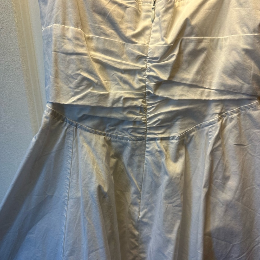 Zara White linen beach dress - Picture 3 of 4